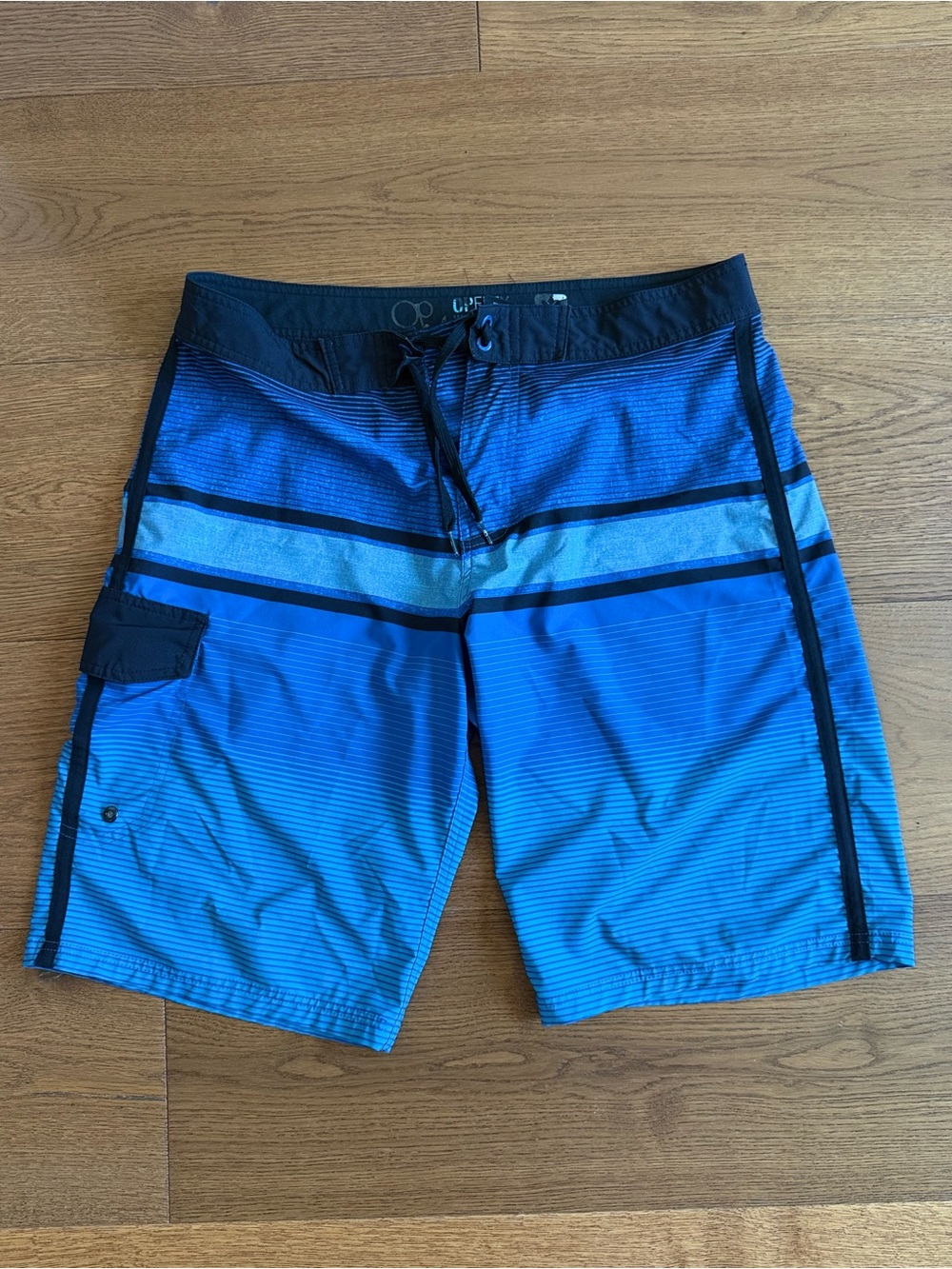 OP Men’s Blue Stripe Swim Trunks